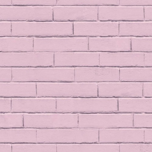 Good Vibes Behang Brick Wall roze