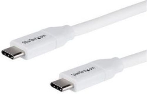 Startech .com USB-C naar USB-C kabel met 5A/100W Power Delivery M/M wit 2 m USB 2.0 USB-IF certificat