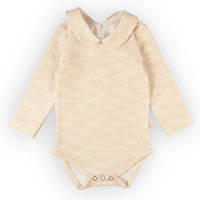 Yumi Baby romper Waves Hazelnut