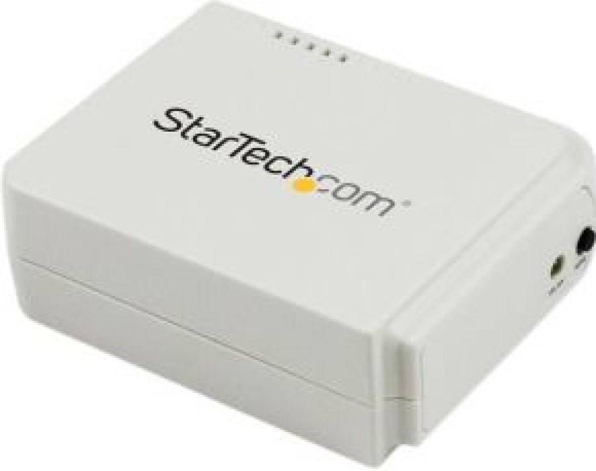 Startech .com 1-poorts USB Wireless N netwerkprintserver met 10/100 Mbps Ethernet-poort 802.11 b/g/n