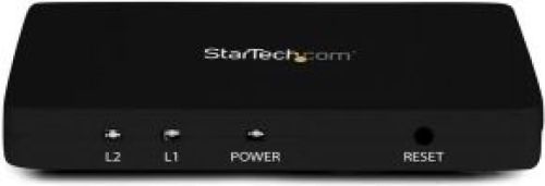 Startech .com 4K HDMI 2-poorts videosplitter 1x2 HDMI-splitter met sterke aluminiumbehuizing 4K @ 30