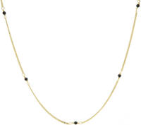 KARMA Jewelry verguld zilveren ketting Black Onyx