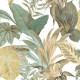 Topchic Behang Big leaves groen en beige