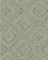 Topchic Behang Tone On Tone Diamonds metallic groen