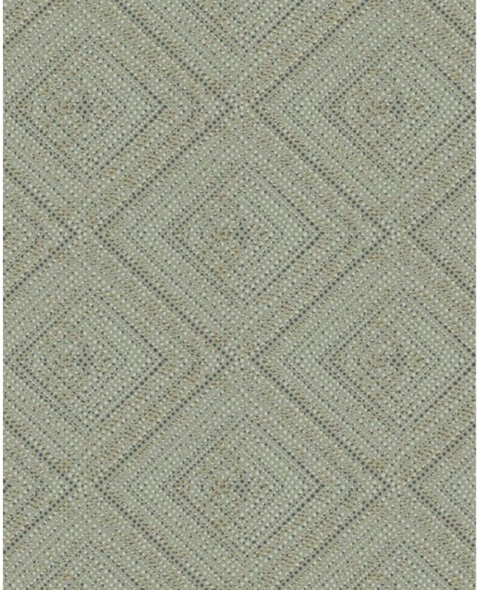 Topchic Behang Tone On Tone Diamonds metallic groen