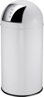 EKO Pushcan prullenbak - 40L - wit