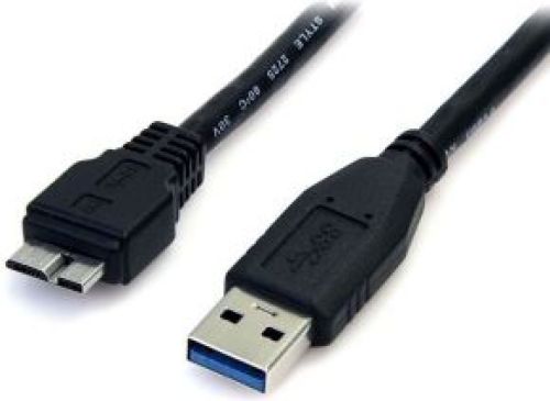 Startech .com 50 cm zwarte SuperSpeed USB 3.0-kabel A naar micro B M/M