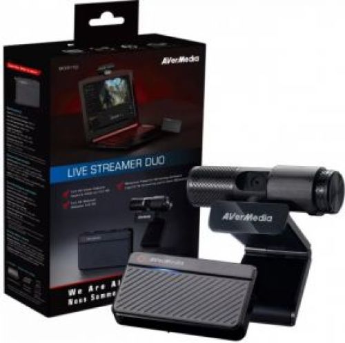 AVerMedia BO311D Live Streamer DUO webcam 2 MP 1920 x 1080 Pixels USB 2.0 Zwart