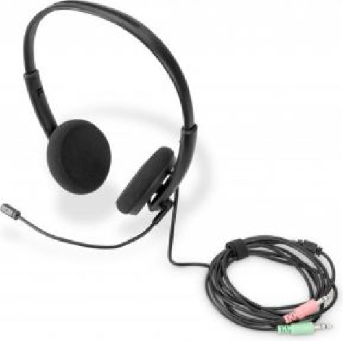 DIGITUS DA-12202 hoofdtelefoon/headset Hoofdband Zwart