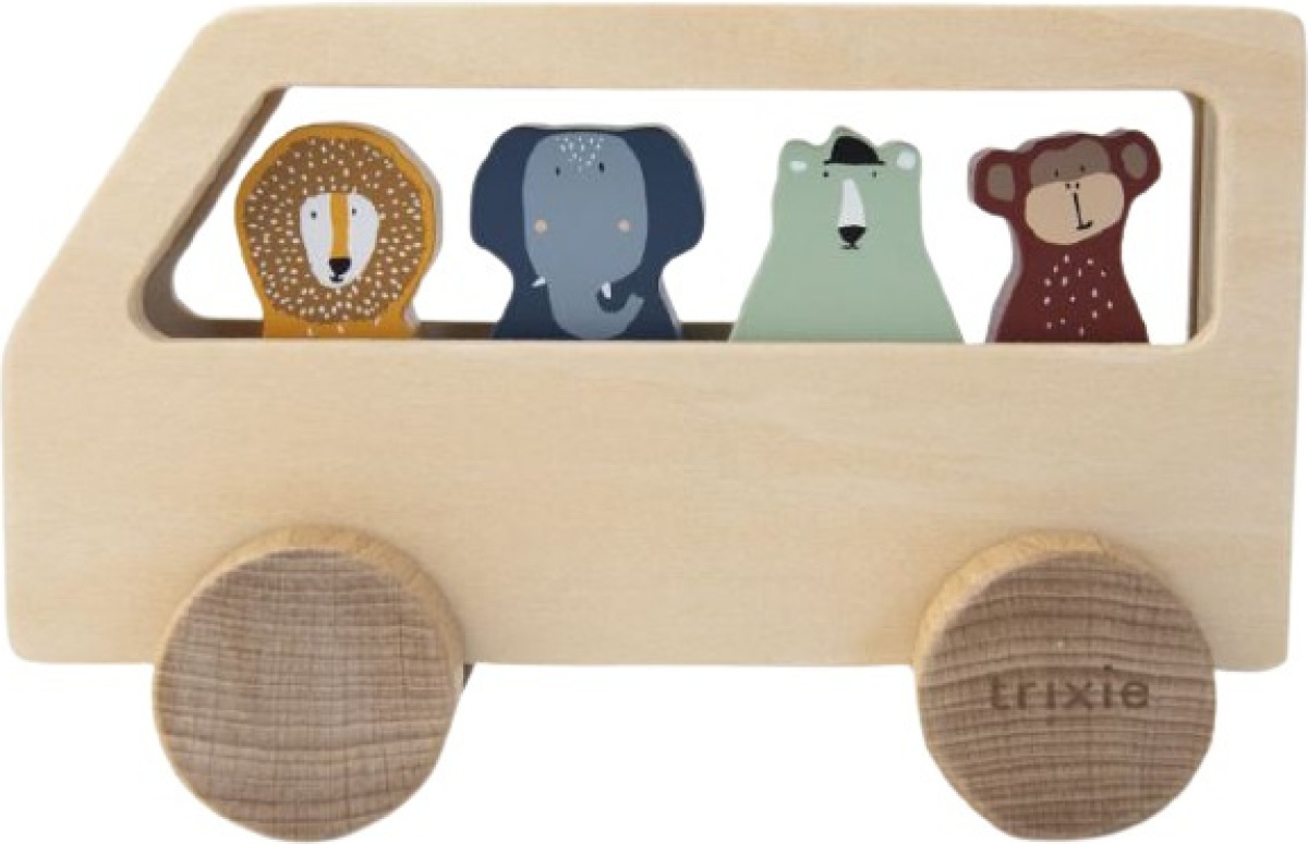 TRIXIE bus Dieren junior 12 x 18 x 6 cm hout naturel 5 delig