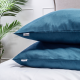 Luna Bedding 2- Pack Kussensloop Luna Uni - Blauw