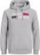 Jack & Jones ESSENTIALS hoodie JJECORP (set van 2 ) grey melange/black