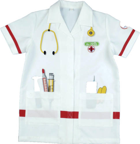 Klein Doktersjas junior wit maat one size