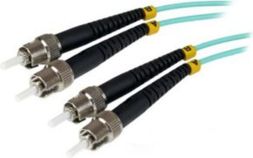 Startech .com 1m 10Gb Aqua ST/ST Duplex 50/125 Multimode LSZH Fiber Cable