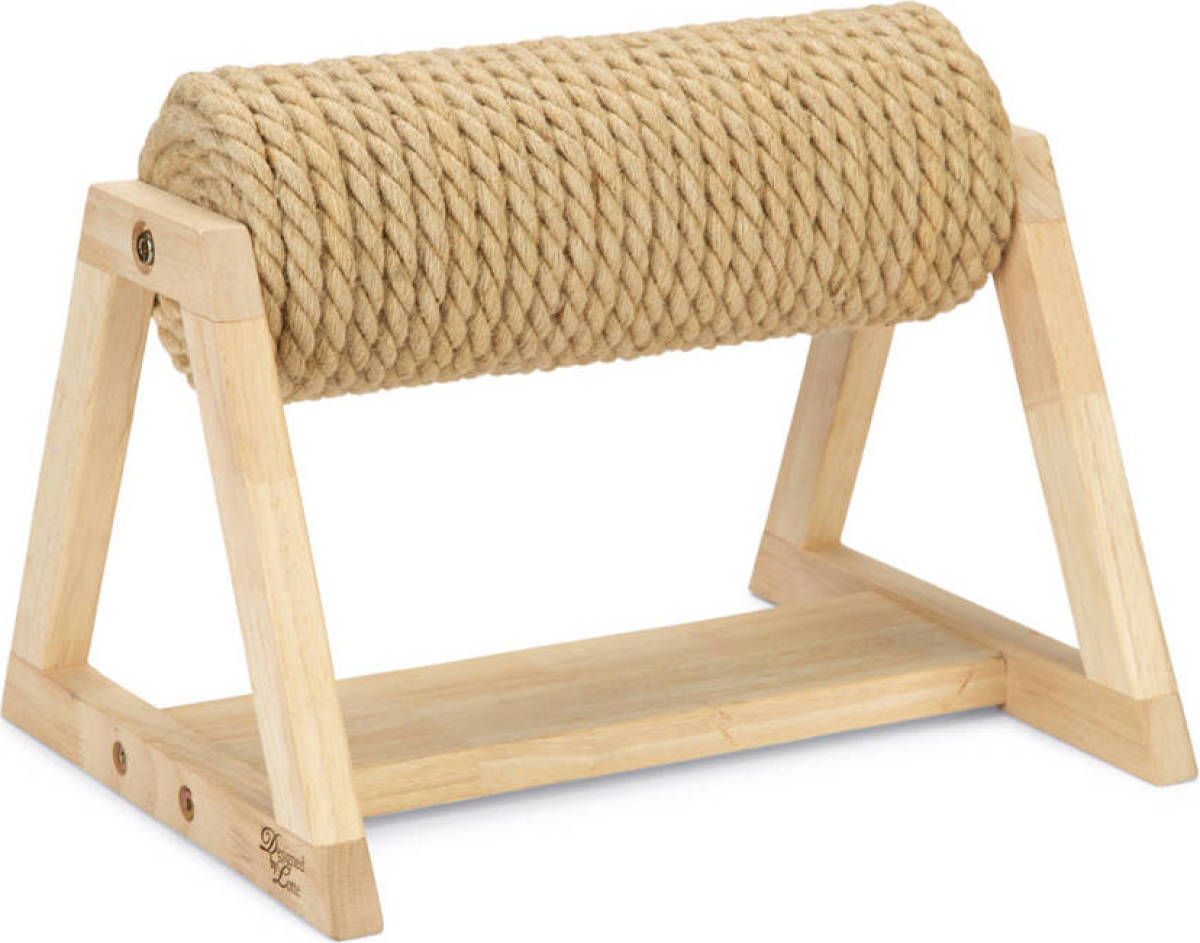 Designed by Lotte Yves - Krabpaal - Op voet - Hout - 36x29,5x28 cm