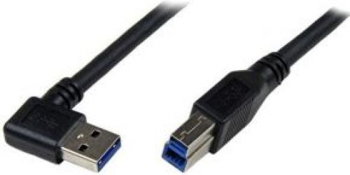 Startech .com 1 m zwarte SuperSpeed USB 3.0-kabel rechtshoekig A naar B M/M