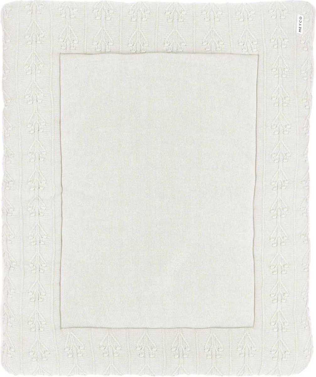 Meyco boxkleed Romantic flower 77x97 cm off white