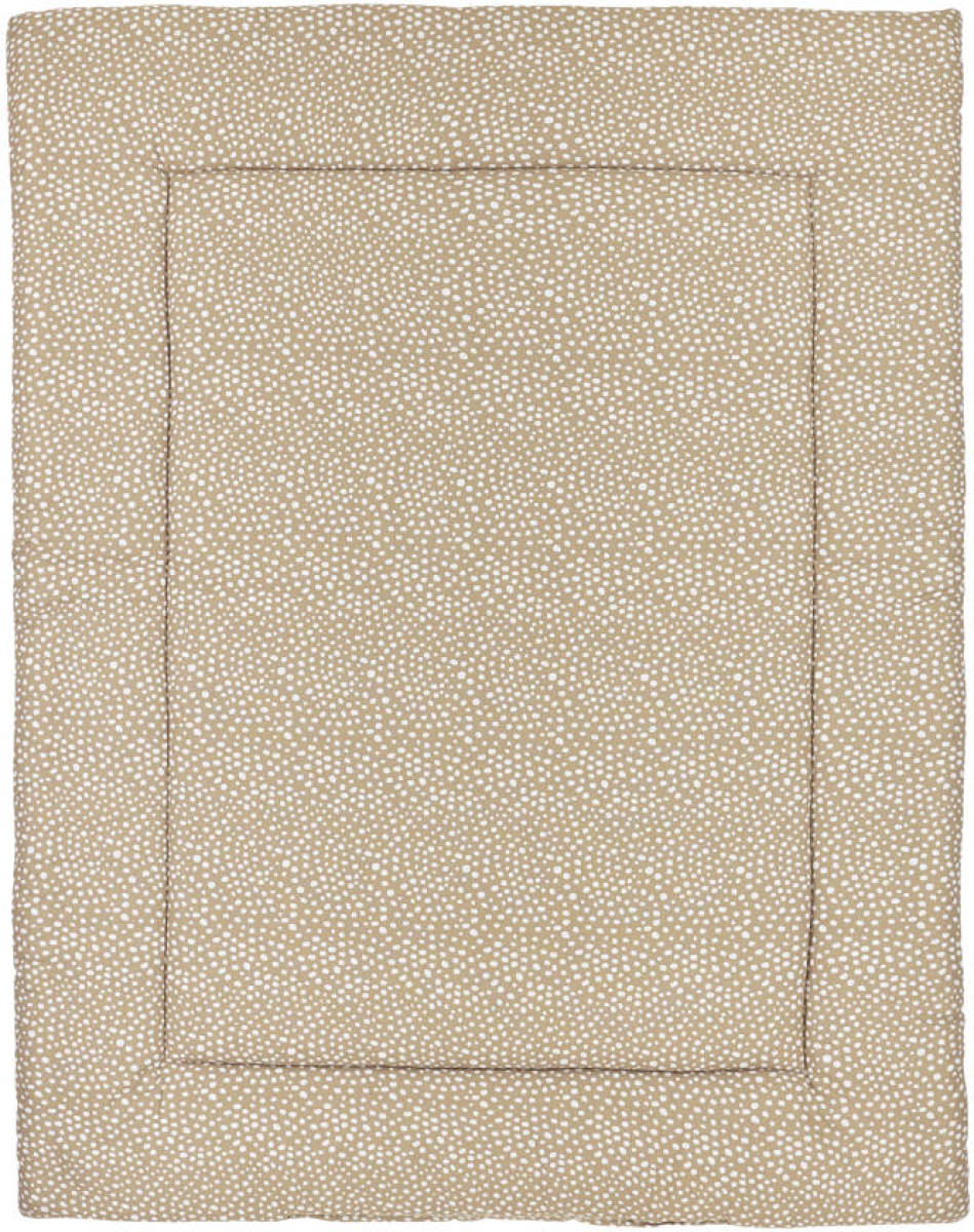 Meyco boxkleed 80x100 cm Cheetah taupe / Uni taupe
