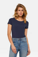 WE Fashion T-shirt met biologisch katoen donkerblauw