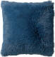 Dutch Decor Fluffy - Sierkussen Unikleur Provincial Blue 45x45 Cm