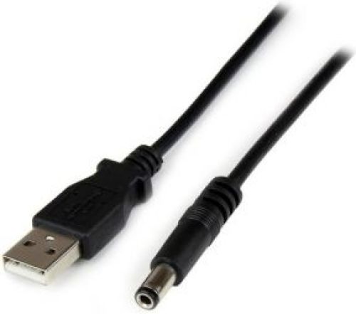 Startech .com USB naar 5,5 mm voedingskabel type N connector 1 m