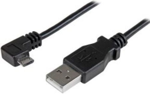 Startech .com 1 m Micro-USB oplaad en sync kabel M/M Micro-USB haaks naar rechts 28/24AWG