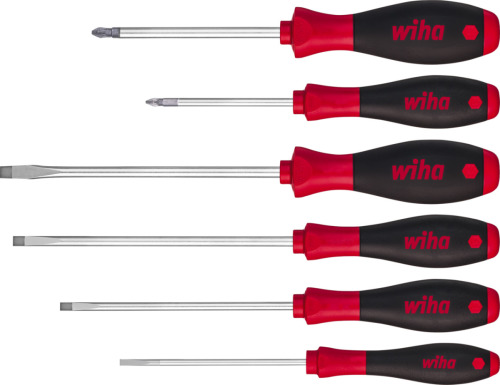 Wiha 6-delige Schroevendraaierset met zeskantkop SoftFinish