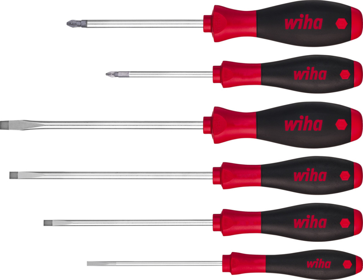 Wiha 6-delige Schroevendraaierset met zeskantkop SoftFinish