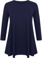 Yoek tuniek COTTON donkerblauw