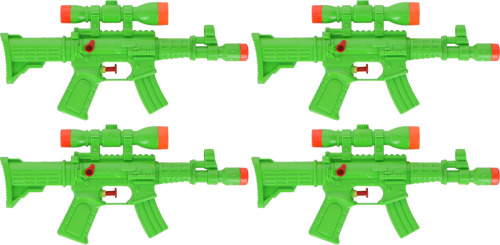 Merkloos 5x Waterpistool/waterpistolen groen 29 cm