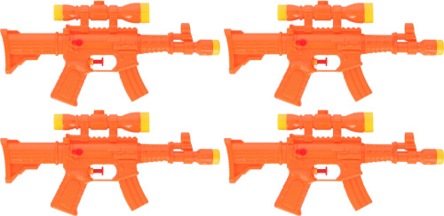 Merkloos 5x Waterpistool/waterpistolen oranje 29 cm