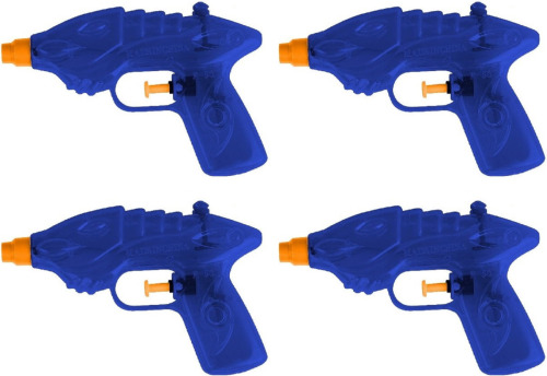 Summertime 10x Waterpistool/waterpistolen blauw 16,5 cm