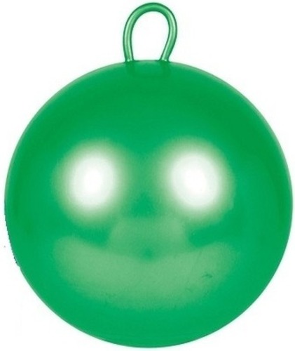 Merkloos Groene skippybal 70 cm voor jongens/meisjes