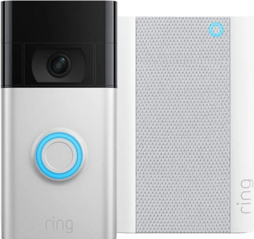 Ring Video Doorbell Gen. 2 Nikkel + Chime Pro Gen. 2