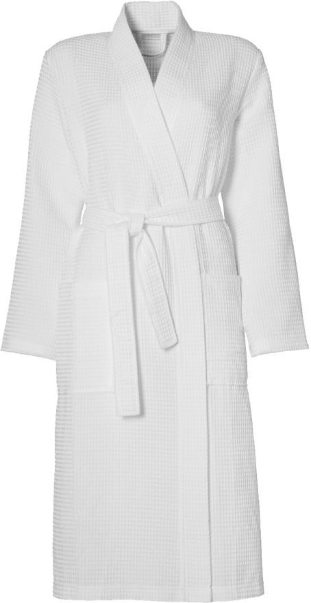 Seahorse Waffle Kimono - Wit - L