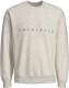 Jack & Jones ORIGINALS gemêleerde sweater JORCOPENHAGEN white melange