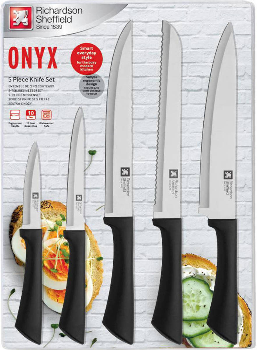 Richardson Sheffield messenblok Onys (incl. bestek)