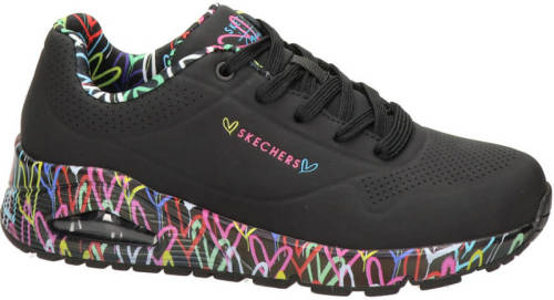 Skechers Uno Loving Me sneakers zwart/multi