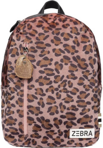 Zebra Trends rugzak Soft Leo M bruin/roze