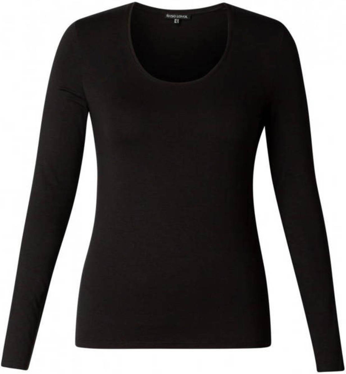 Base Level Curvy by Yesta basic longsleeve Aso zwart