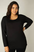 Base Level Curvy by Yesta basic longsleeve Aso zwart