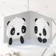 Dalber Hanglamp Panda Junior 24 X 43,5 Cm E27 Blauw/wit