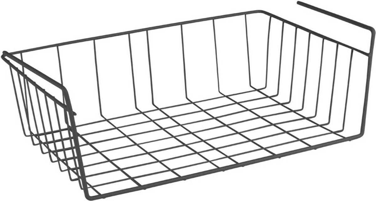 Metaltex Opbergmand Babette Hangend 40 X 26 Cm Metaal Zwart