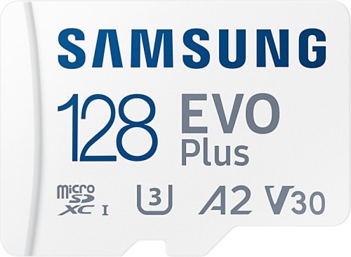 Samsung EVO Plus microSD Card (2021) 128GB Micro SD-kaart Wit