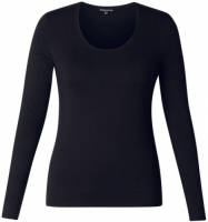Base Level Curvy by Yesta basic longsleeve Aso donkerblauw