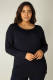 Base Level Curvy by Yesta basic longsleeve Aso donkerblauw