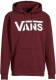 Vans hoodie met logo donkerrood