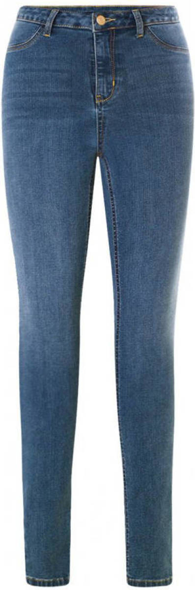 Base Level Curvy by Yesta high waist skinny jeans Faya blauw