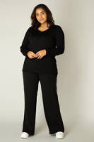 Base Level Curvy by Yesta basic longsleeve Anine zwart