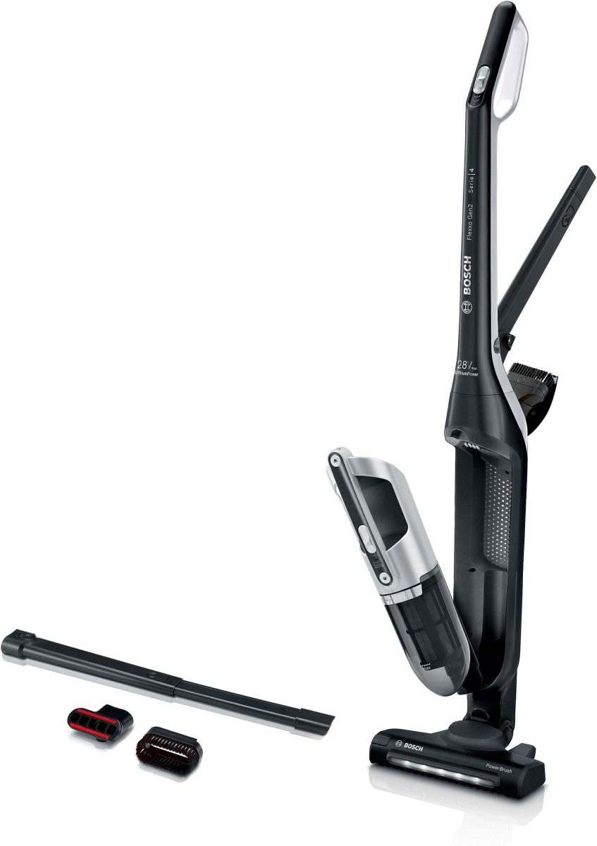Bosch Accu-kruimeldief en -stofzuiger Flexxo Serie 4 BBH3P2801, 28 V, Power Düse mit LED